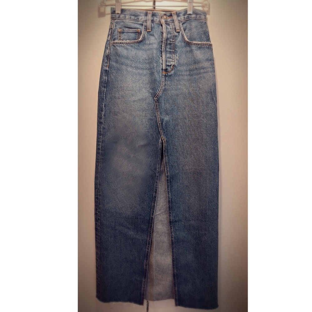 Favorite Daughter Blue Straight Leg Jeans